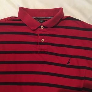 NAUTICA MEN'S SHORT SLEEVE POLO SHIRT  LARGE